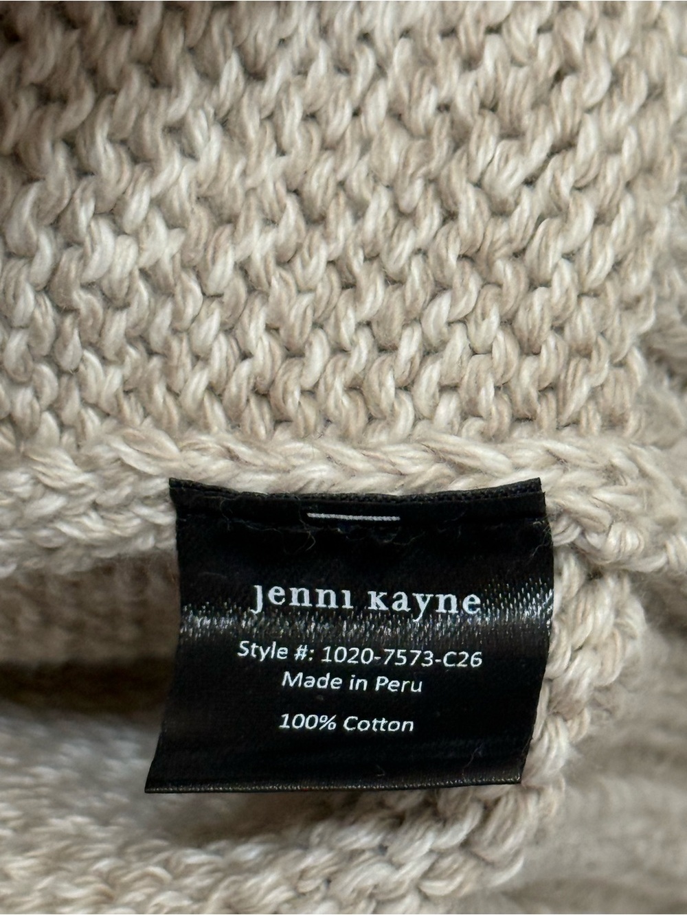 Jenni Kayne Sailor Cardigan Oat Marl Size Small NWT - Picture 6 of 6